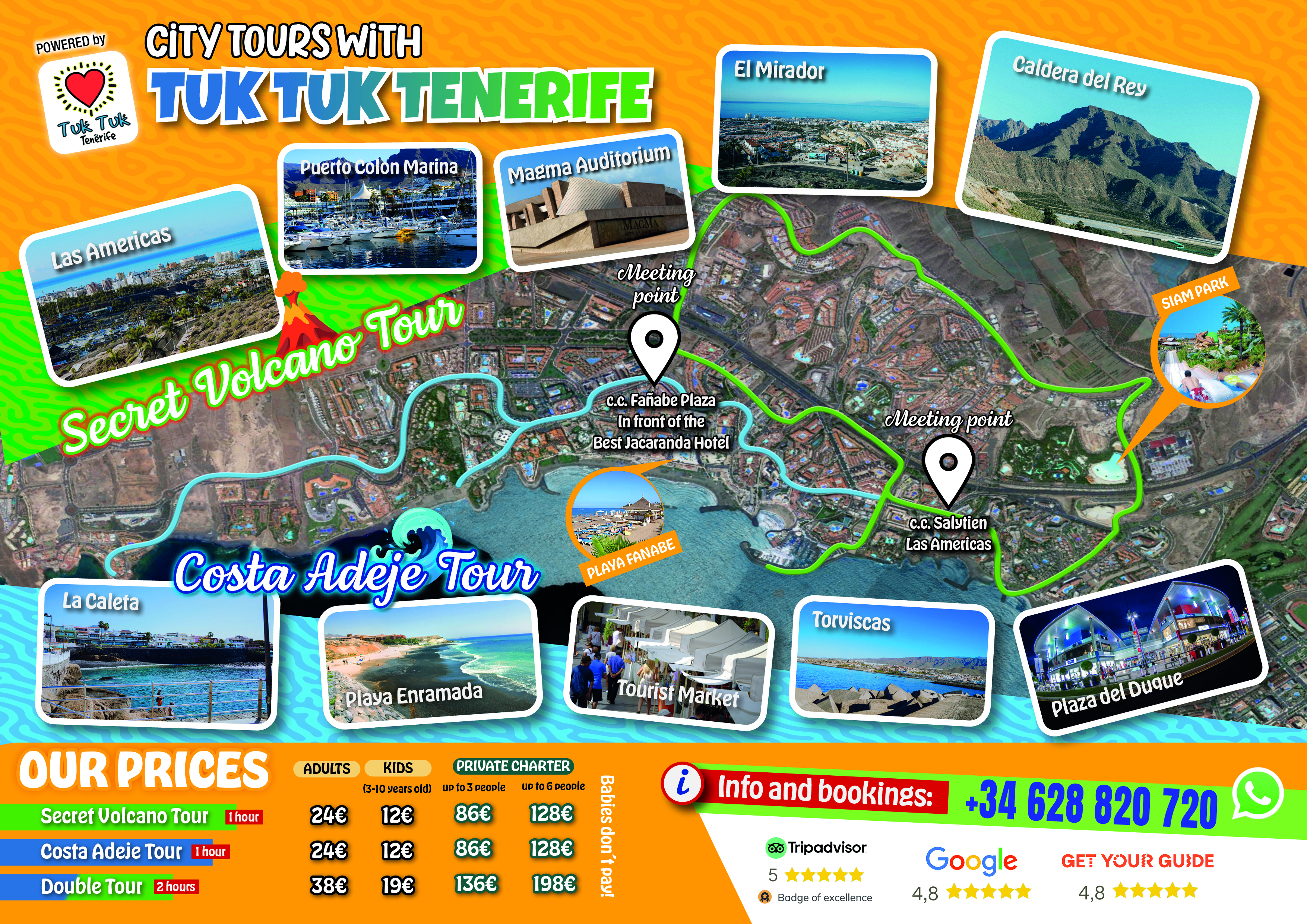 sweet tours tenerife mappa