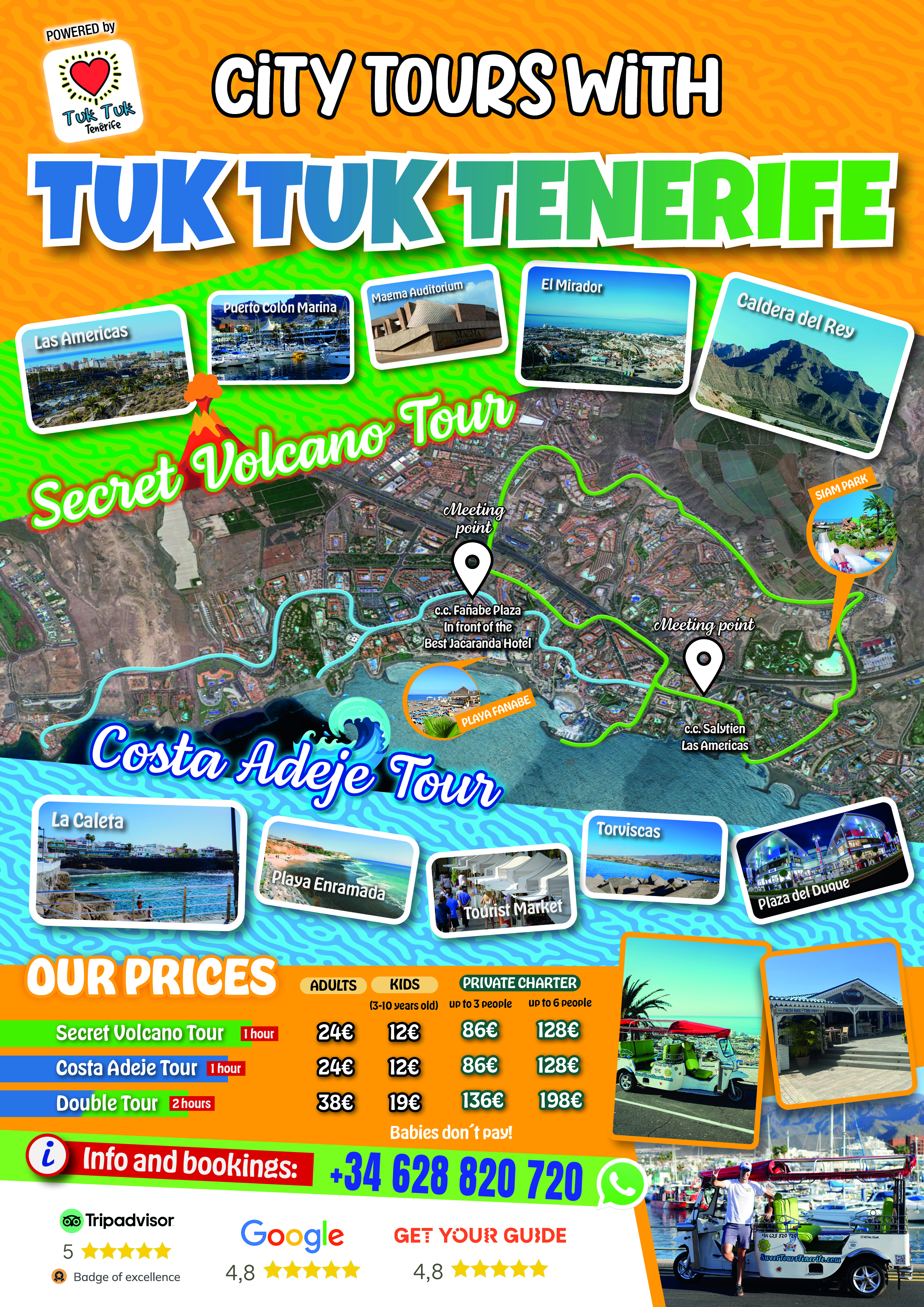 sweet tours tenerife mappa